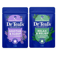 Thumbnail for Image 3 of Lavender & Eucalyptus / 48 Ounce (Pack of 2) for the product Dr Teal's Epsom Salt Magnesium Soak