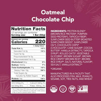 Thumbnail for Image 2 of ALOHA Organic Plant Based Protein Bars - Oatmeal Chocolate Chip - 12 Count, 1.9oz Bars