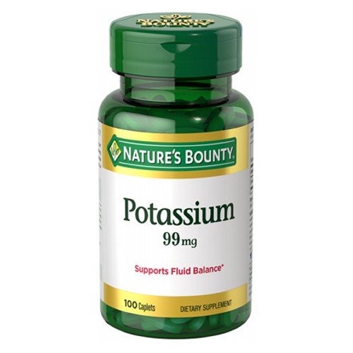 Nature's Bounty Potassium 99 mg 100 Caplets