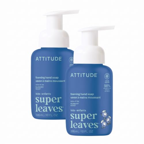 Image 1 of Default Title for the product ATTITUDE Foaming Hand Soap for Kids, Blueberry, 10 Fl Oz (Pack of 2)