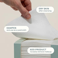 Thumbnail for Image 5 of Cliganic Face Towels XL Disposable Makeup Remover Soft Dry Wipes