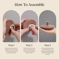 Thumbnail for Image 4 of Kitsch Scalp Massager for Hair Care - Shampoo Brush Scalps - Terracotta