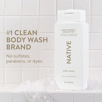 Thumbnail for Image 2 of Native Clean Body Wash for Women & Men, Sandalwood & Shea Butter, 18 fl oz