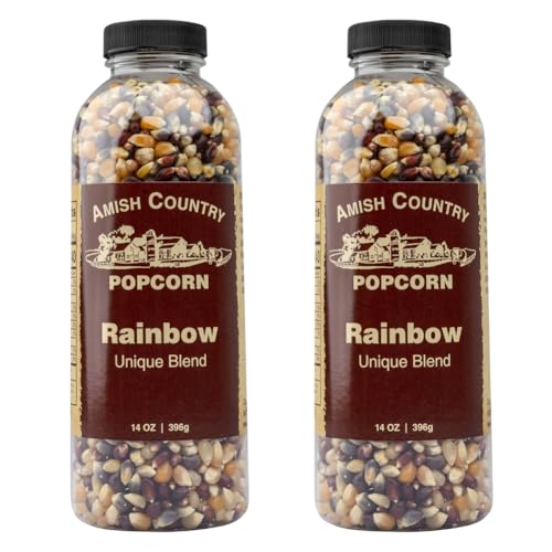 Image 5 of 14 Ounce (Pack of 2) for the product Amish Country Popcorn Rainbow Popcorn Kernels