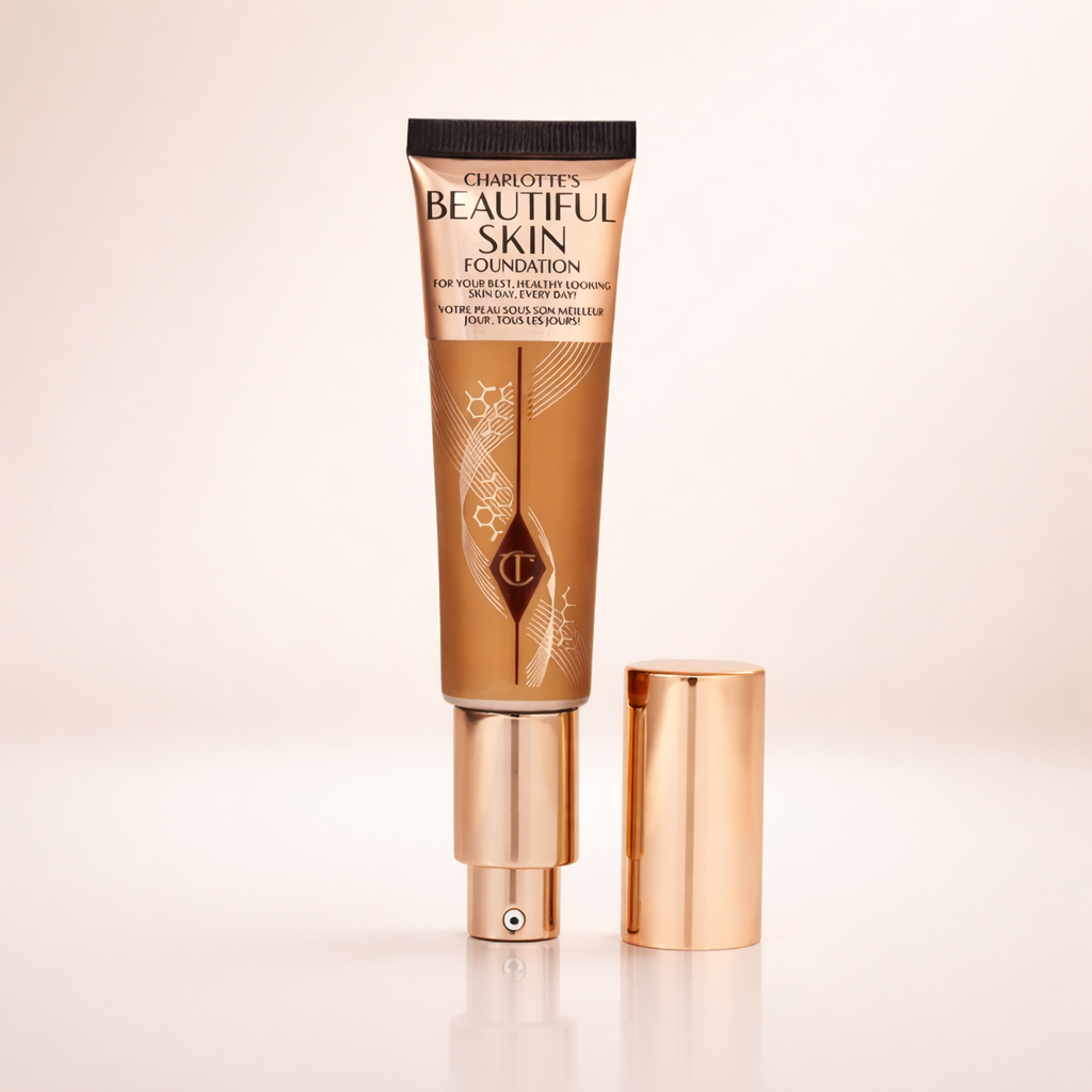 Charlotte Tilbury Beautiful Skin Medium Coverage Hydrating Foundation - Buildable Liquid Makeup for Instant Glow, Plumping Hydration & Lasting Skincare Benefits - 11 Neutral