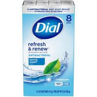 Thumbnail for Image 2 of Dial Antibacterial Bar Soap, Spring Water, 4 oz, 8 Bars