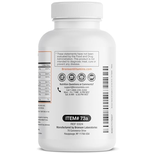 Image 9 of Bronson Super B Vitamin B Complex Sustained Release for Energy