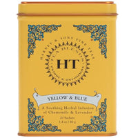 Thumbnail for Image 1 of Default Title for the product Harney & Sons Master Yellow & Blue Tea Tin - Herbal Blend of Chamomile, Lavender, and Cornflowers - 0.9 Ounces, 20 Sachets 1 Pack
