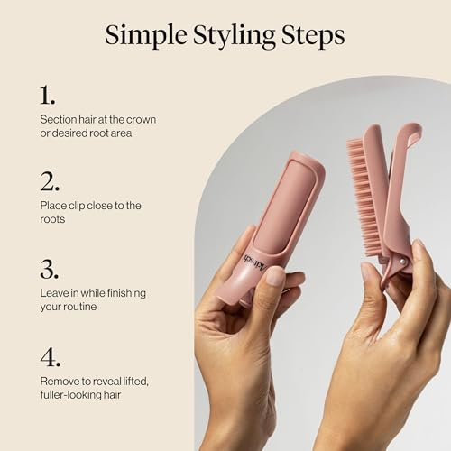 Image 6 of Kitsch Volumizing Hair Clips For Styling for Women - 2pc Terracotta