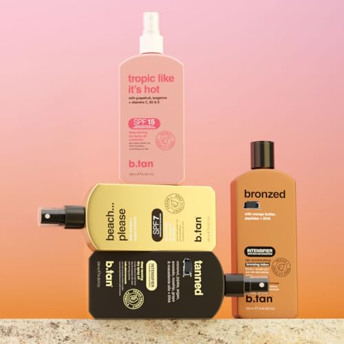 Image 6 of B.TAN 0 SPF Tanning Oil Lotion - Dark Intensifier Tinted Sun Tan Bronzer