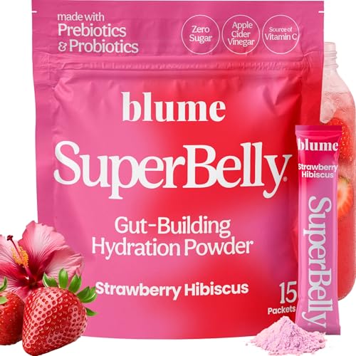 Image 3 of Strawberry Hibiscus for the product Blume SuperBelly Gut Health + Hydration Powder
