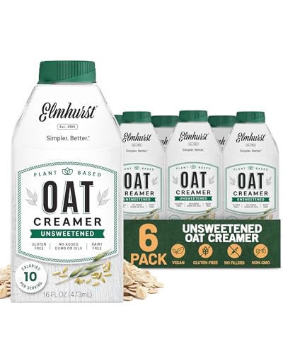 Image 1 of Default Title for the product Elmhurst 1925 Unsweetened Oat Creamer - 16 Ounce (Pack of 6)