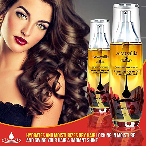 Image 6 of Arvazallia Premium Argan Oil Hair Treatment and Leave-in Mask & Hydrating Conditioner Spray Bundle