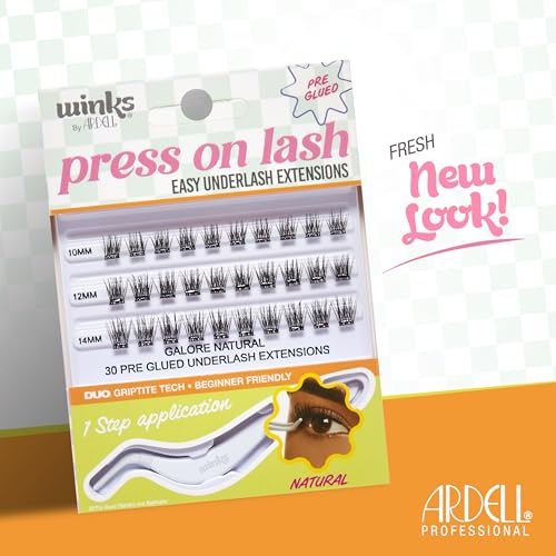 Image 2 of Ardell Winks Press On Eyelash Extensions, DIY Lash Clusters, 30 Individual Lashes, Natural Look with Applicator, 1 Pack
