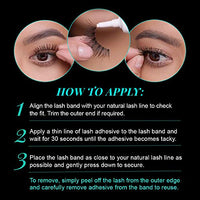 Thumbnail for Image 5 of Ardell Natural Lashes Demi Pixies Black - Wispy False Eyelashes, Reusable Strip, 4 Pack