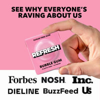 Thumbnail for Image 7 of Refresh Gum Bubblegum, Natural Sugar-Free Xylitol Chewing Gum, 12 Pack