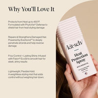 Thumbnail for Image 4 of Kitsch Heat Protection Spray for Hair - With Argan Oil 6.8oz