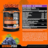 Thumbnail for Image 2 of ALR Industries Humapro Vegan EAA Formula Sour Grape 45 Servings