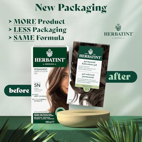 Image 6 of Herbatint 5R Light Copper Chestnut Permanent Hair Colour, 4 OZ