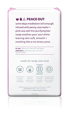 Image 2 of Method Bar Soap, Pure Peace, 6 oz, 4 pack