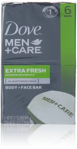 Image 1 of Default Title for the product Dove Men+care Extra Fresh Body + Face Soap Bars, 3.17 (Pack of 6)