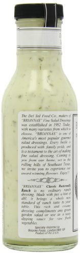 Thumbnail for Image 7 of BRIANNAS Home Style Classic Buttermilk Ranch Dressing 12 oz. Bottle Pack of 2