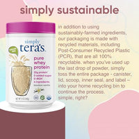 Thumbnail for Image 6 of simply tera's Pure Whey Protein Powder - Grass Fed Vanilla Whey Protein Powder, Clean, Made Without Artificial Sweeteners, Non-GMO, Kosher, rBGH-Free, Soy-Free - 12 Oz.