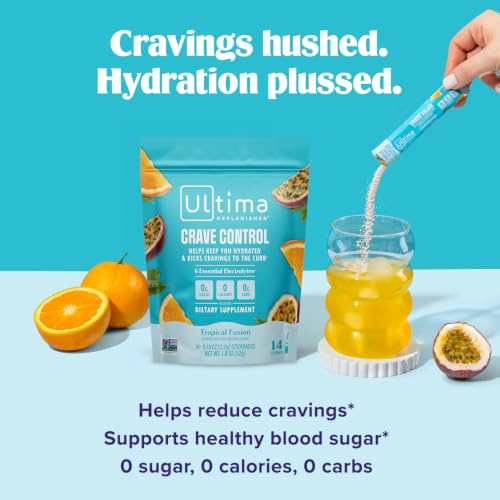 Image 3 of Ultima Replenisher Crave Control Supplement, Tropical Fusion, 14 Stickpacks