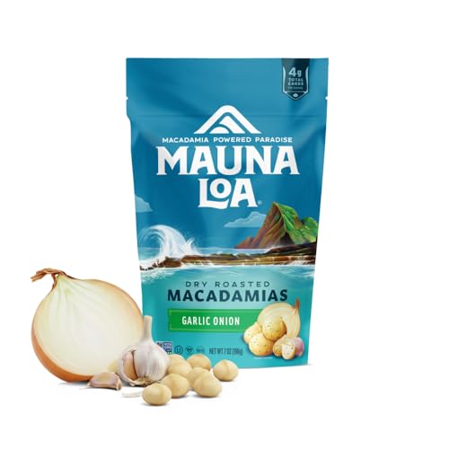 Image 1 of Default Title for the product Mauna Loa Garlic Onion Roasted Macadamia Nuts, 7 oz