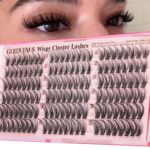 Image 3 of D-Wispy Lash Clusters for the product Goddvenus Eyelash Extensions Wispy Natural DIY C Curl Individual Lashes Clusters