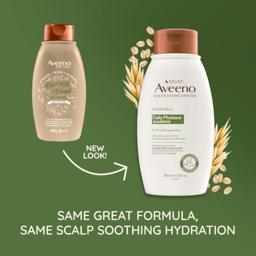 Image 3 of Aveeno Shampoo Oat Milk Blend 12 Ounce Pack of 3