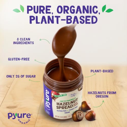 Image 4 of Pyure Keto Hazelnut Chocolate Spread 13 Oz Jar