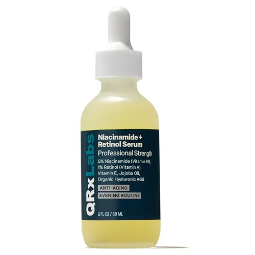 Image 1 of Default Title for the product QRxLabs 1% Retinol  5% Niacinamide Serum for Face and Body - 2 Fl Oz