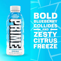 Thumbnail for Image 3 of PRIME Hydration BERRY FREEZE, Sports Drinks, Electrolyte Enhanced for Ultimate Hydration, 250mg BCAAs, B Vitamins, Antioxidants, Low Sugar, 16.9 Fl Oz, 12 Pack