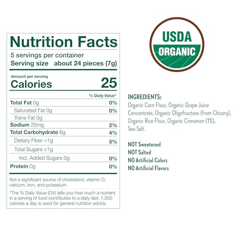 Image 2 of Little Bellies Organic Cinnamon Bun Softcorn Toddler Snack (5 x 1.25 oz Individual Packs)
