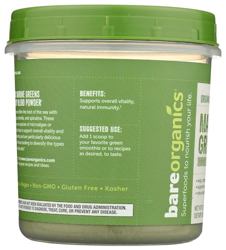 Image 5 of BareOrganics Marine Super Greens Powder – 8 oz