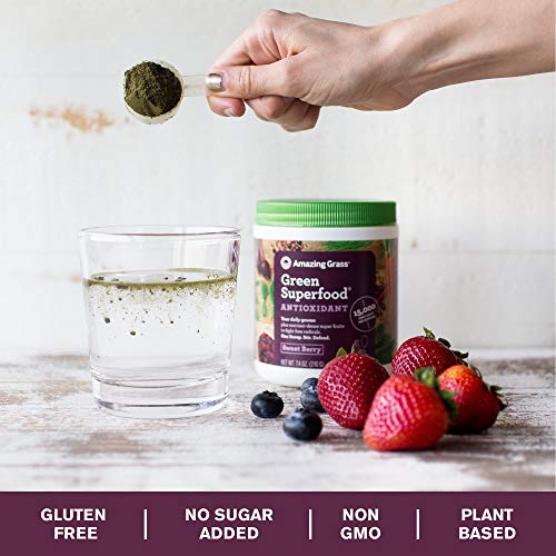 Image 3 of Amazing Grass Sweet Berry Antioxidant Superfood Powder, 7.4 OZ