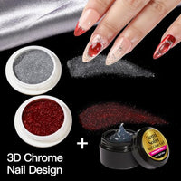 Thumbnail for Image 4 of Teenitor Acrylic Nail Kit with Nail Charms Nail Tips Chrome Nail Powder