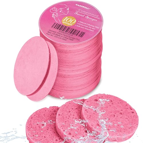 Image 13 of Pink / 100PCS for the product GAINWELL Compressed Facial Sponges