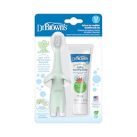 Thumbnail for Image 9 of Mint & Red / 2 Count (Pack of 1) for the product Dr. Brown's Infant-to-Toddler Toothbrush and Toothpaste Set