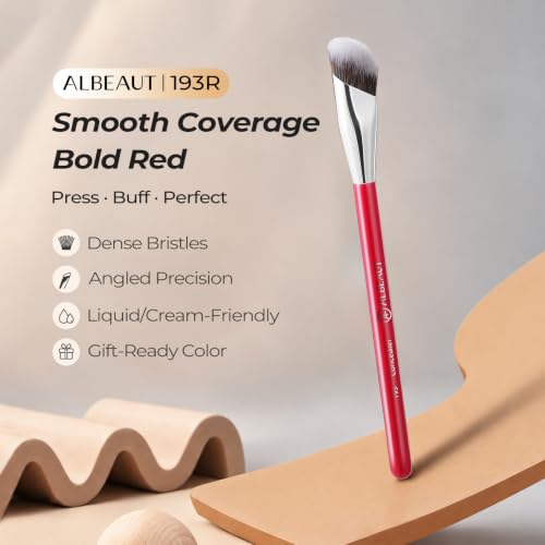 Image 2 of ALBEAUT Concealer Brush, Under Eye Makeup Small Angled Precision Face Blending Brush (193 concealer brush-Limited Edition)