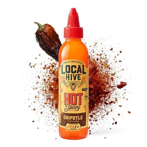 Image 1 of Chipotle for the product Local Hive Chipotle Hot Honey, Raw Honey, Chipotle Infused, 9 oz