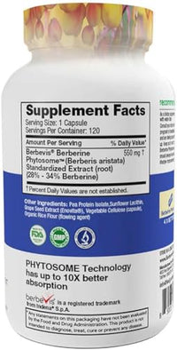 Thumbnail for Image 3 of Feel Good Superfoods Berberine Phytosome, 120 Vegan Capsules