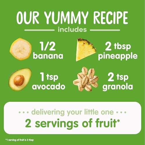 Image 5 of Happy Baby Organic Banana Pineapple Avocado Granola Baby Food 4 OZ