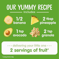 Thumbnail for Image 5 of Happy Baby Organic Banana Pineapple Avocado Granola Baby Food 4 OZ
