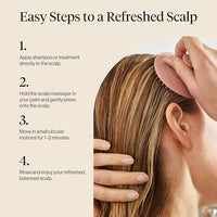Thumbnail for Image 6 of Kitsch Scalp Massager for Hair Care - Shampoo Brush Scalps - Terracotta
