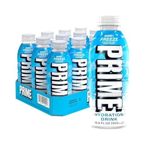 Image 1 of Default Title for the product PRIME Hydration BERRY FREEZE, Sports Drinks, Electrolyte Enhanced for Ultimate Hydration, 250mg BCAAs, B Vitamins, Antioxidants, Low Sugar, 16.9 Fl Oz, 12 Pack