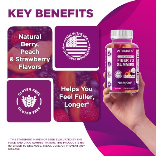 Image 7 of Vitamatic Extra Strength Prebiotic Fiber Gummies
