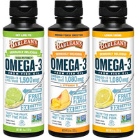 Thumbnail for Image 1 of Default Title for the product Barlean's Omega-3 Fish Oil Liquid, 1500mg EPA & DHA, Variety Pack, 8oz
