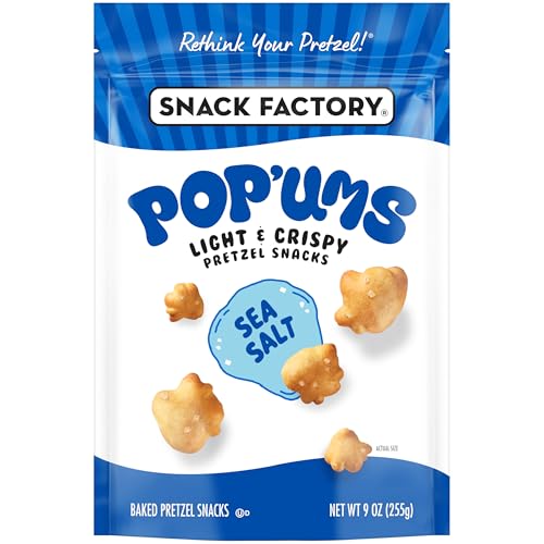 Image 1 of Default Title for the product Snack Factory Pop'ums Sea Salt Pretzel Snacks, 9 Oz Bag